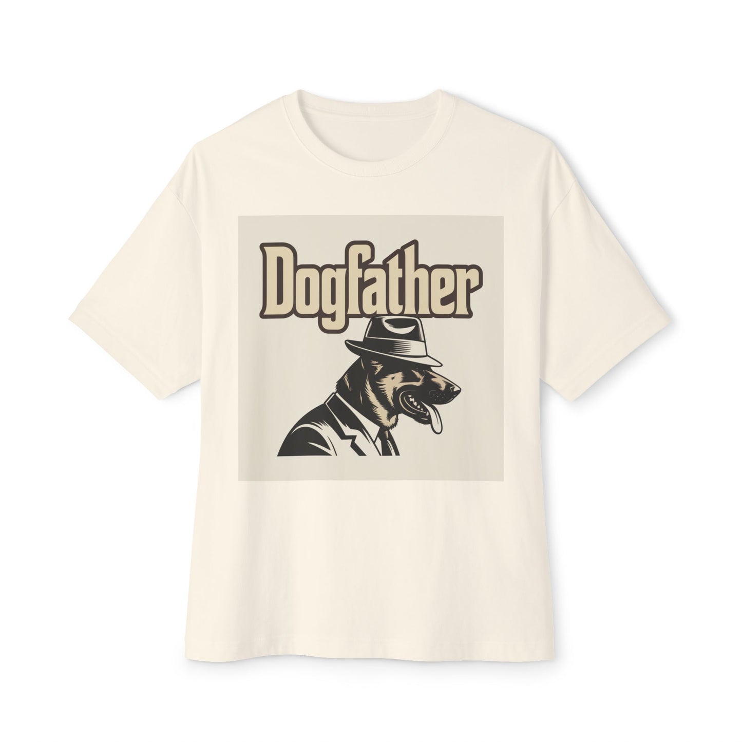 Dogfather Graphic Tee, Funny Dog Lover Gift, Unisex Boxy T-Shirt, Pet Owner Apparel, Perfect for Birthdays and Dog Events