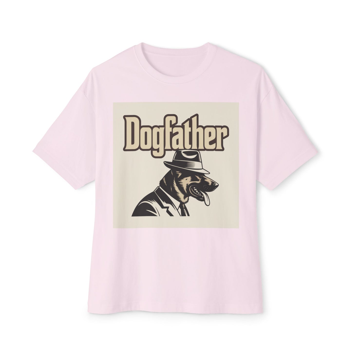 Dogfather Graphic Tee, Funny Dog Lover Gift, Unisex Boxy T-Shirt, Pet Owner Apparel, Perfect for Birthdays and Dog Events