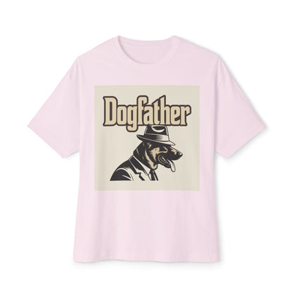 Dogfather Graphic Tee, Funny Dog Lover Gift, Unisex Boxy T-Shirt, Pet Owner Apparel, Perfect for Birthdays and Dog Events