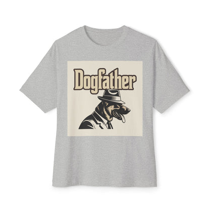 Dogfather Graphic Tee, Funny Dog Lover Gift, Unisex Boxy T-Shirt, Pet Owner Apparel, Perfect for Birthdays and Dog Events