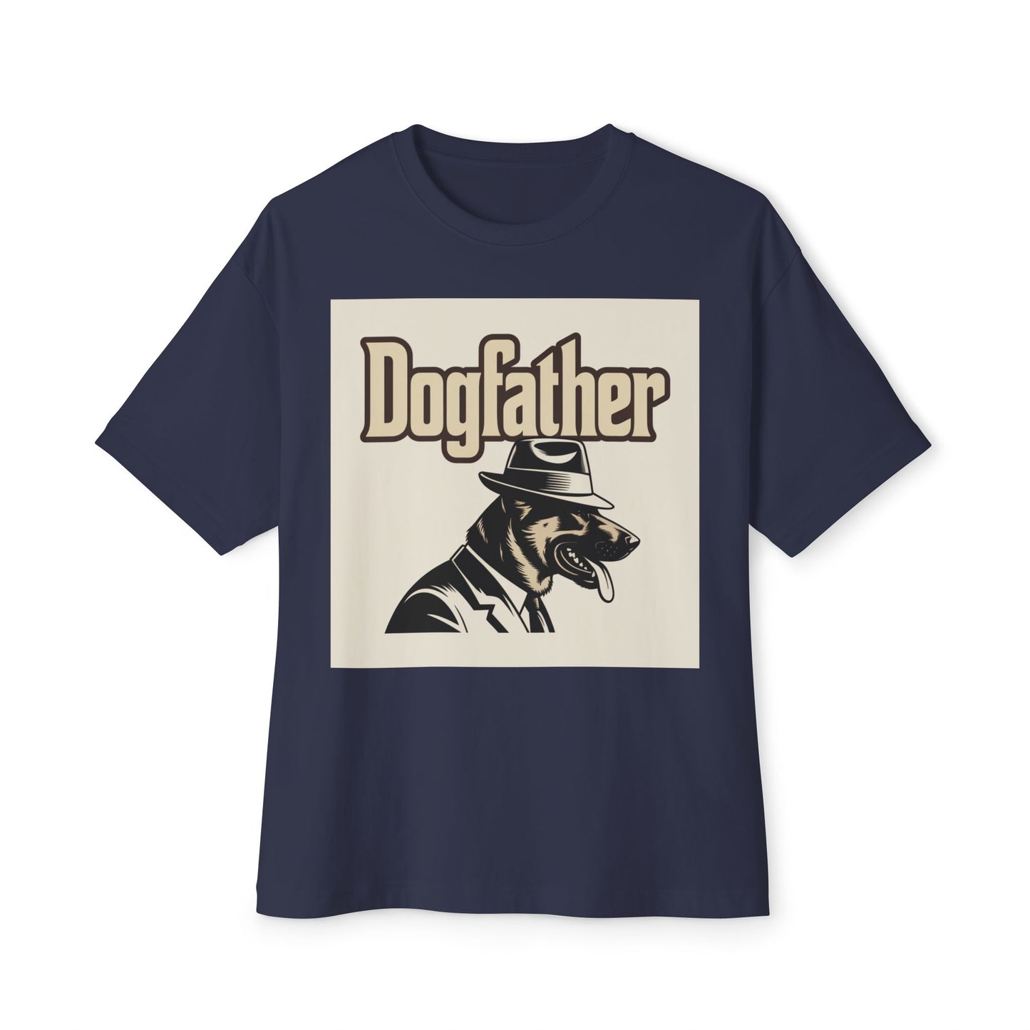 Dogfather Graphic Tee, Funny Dog Lover Gift, Unisex Boxy T-Shirt, Pet Owner Apparel, Perfect for Birthdays and Dog Events