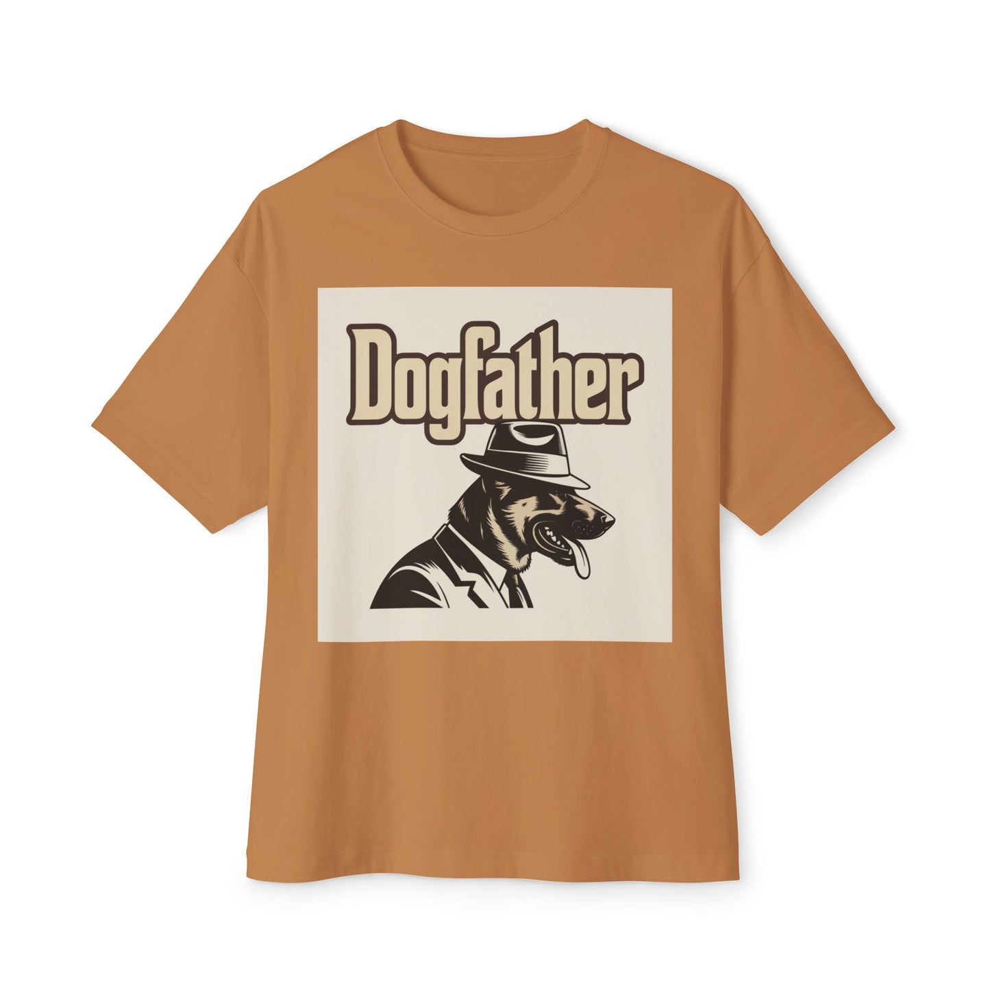 Dogfather Graphic Tee, Funny Dog Lover Gift, Unisex Boxy T-Shirt, Pet Owner Apparel, Perfect for Birthdays and Dog Events