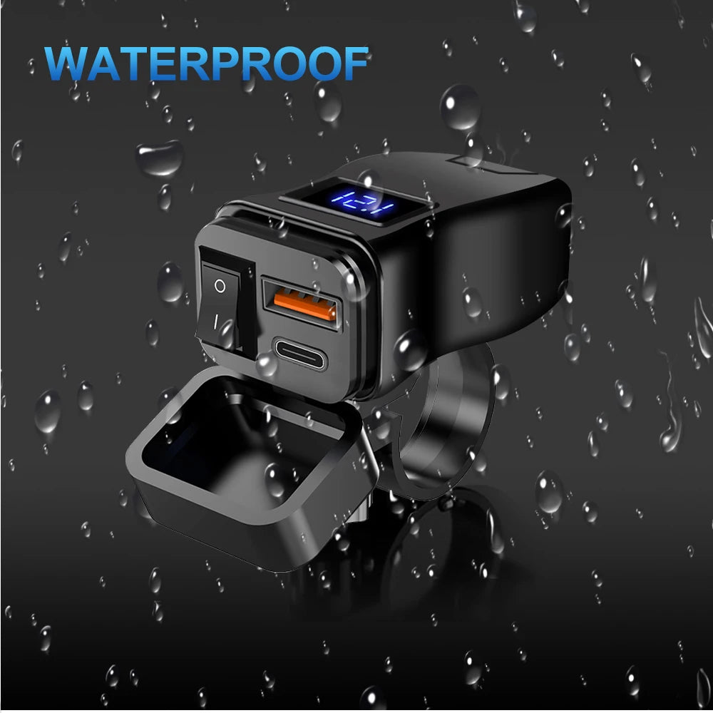 Motorcycle USB Fast Charger