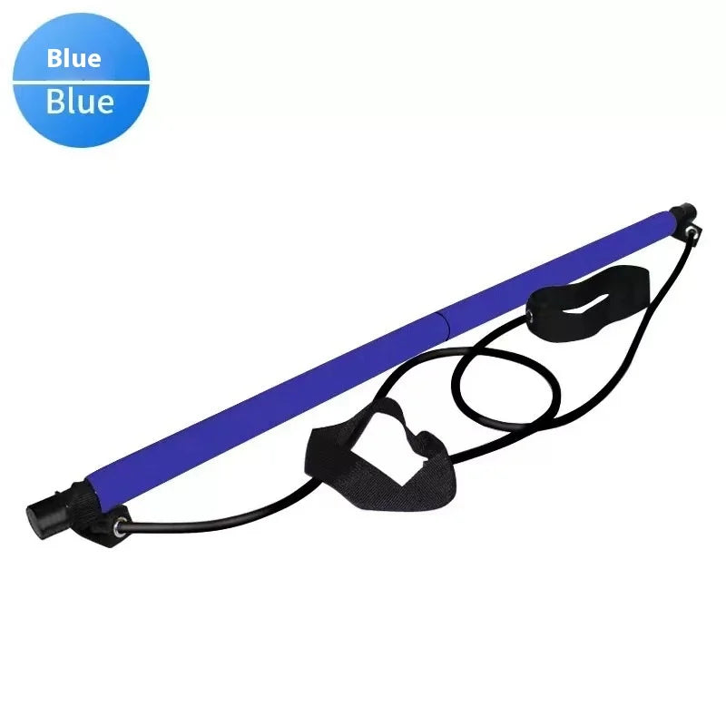 Pilates Bar Kit with Resistance Bands for Home Workouts