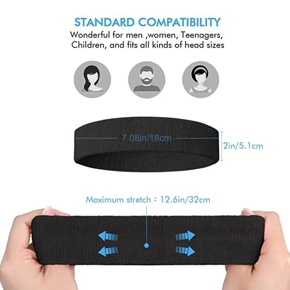 Athletic Sweat Headband for Men & Women