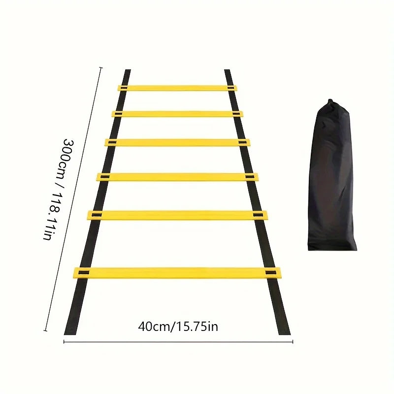 Adjustable Speed & Agility Training Ladder Set