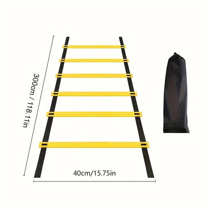 Adjustable Speed & Agility Training Ladder Set