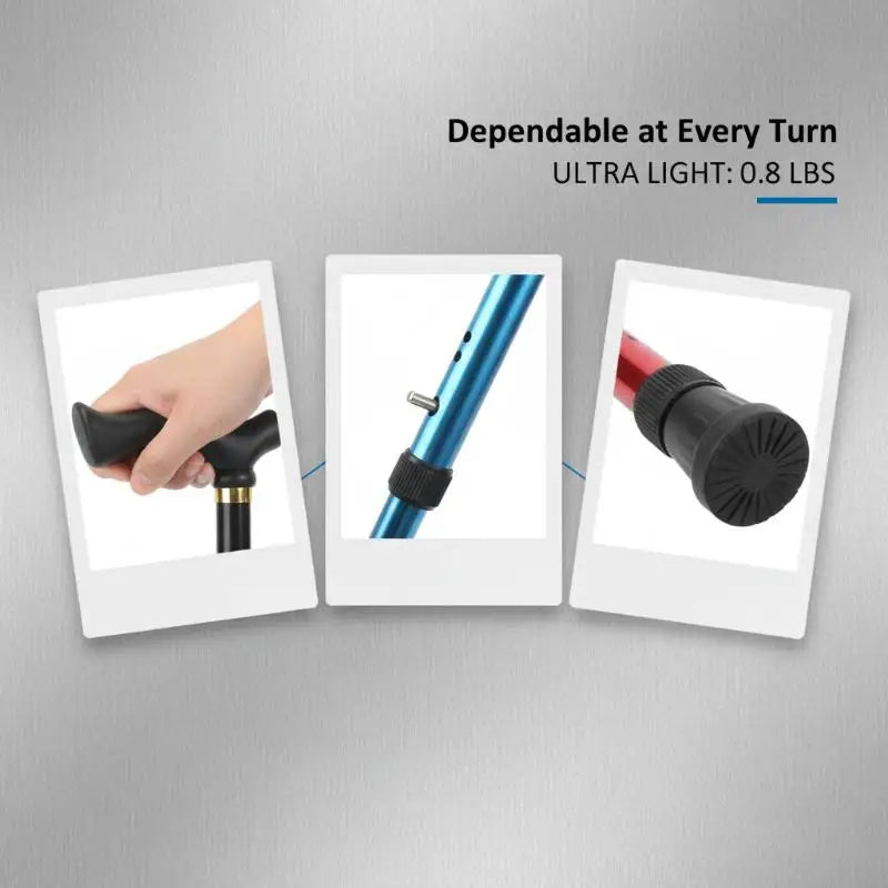Adjustable Anti-Slip Walking Cane for Seniors