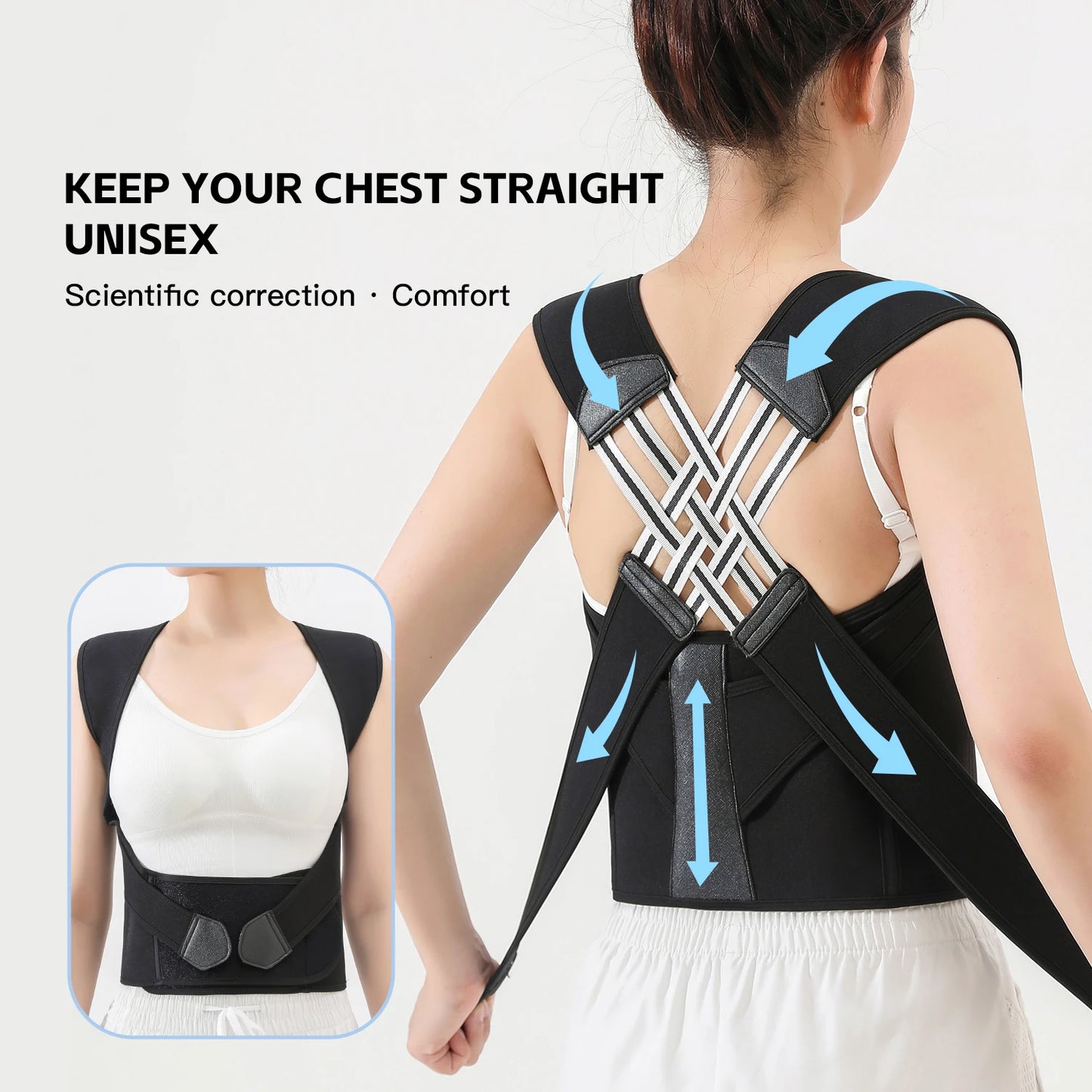Women Posture Corrector Belt – Adjustable Back Support