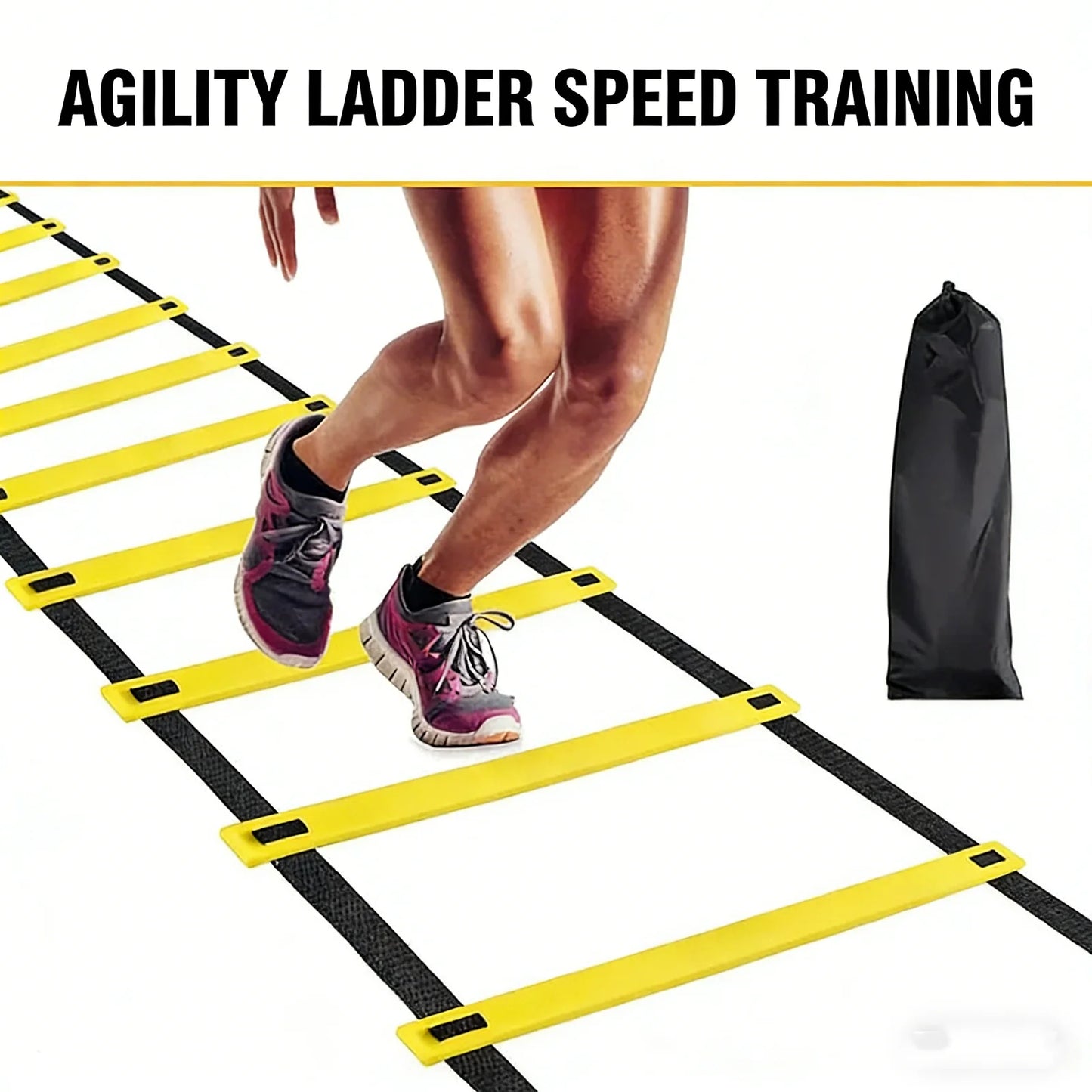 Adjustable Speed & Agility Training Ladder Set