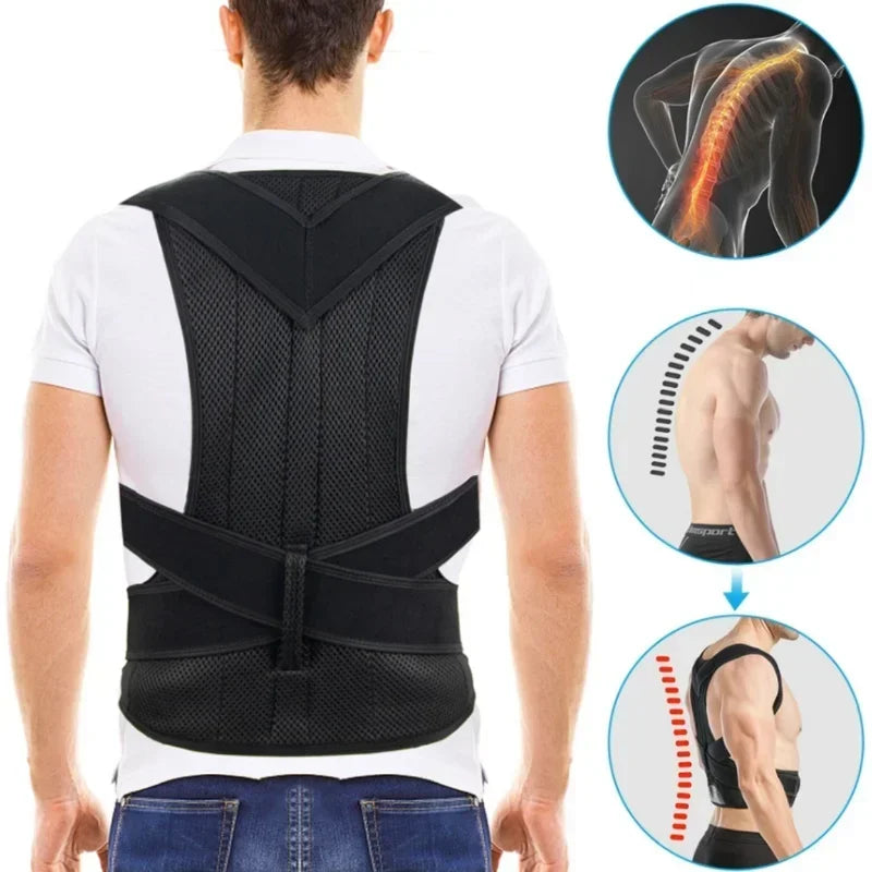 Adjustable Posture Corrector Back Brace for Men & Women