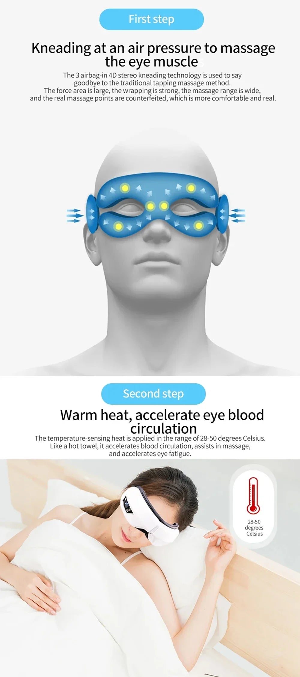 6D Smart Eye Massager