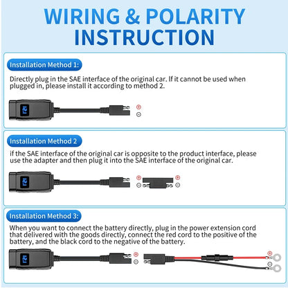 Motorcycle USB Fast Charger