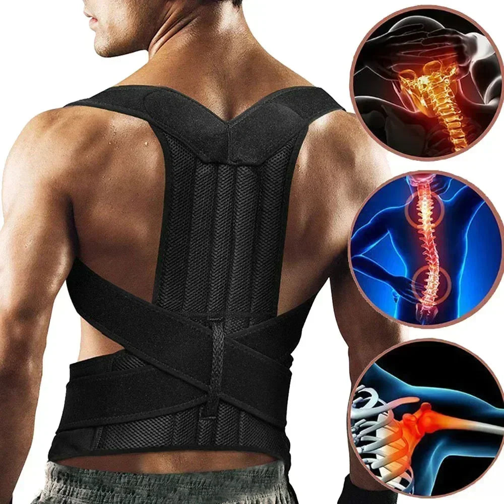 Adjustable Posture Corrector Back Brace for Men & Women
