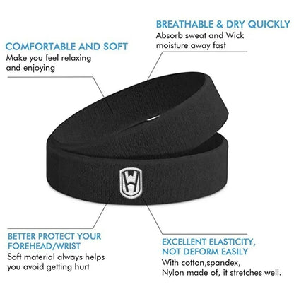 Athletic Sweat Headband for Men & Women