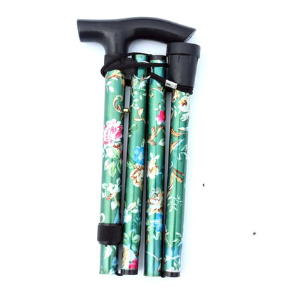 Foldable Adjustable Walking Cane with T Handle