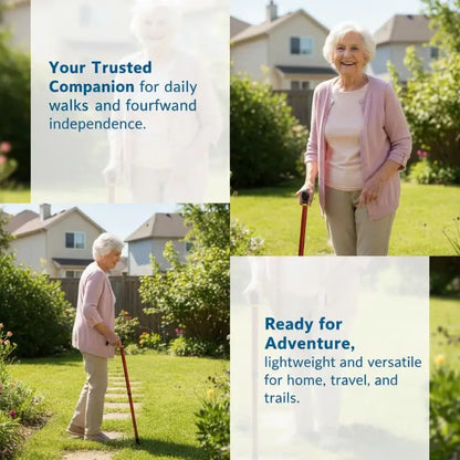 Adjustable Anti-Slip Walking Cane for Seniors