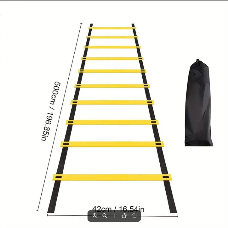 Adjustable Speed & Agility Training Ladder Set