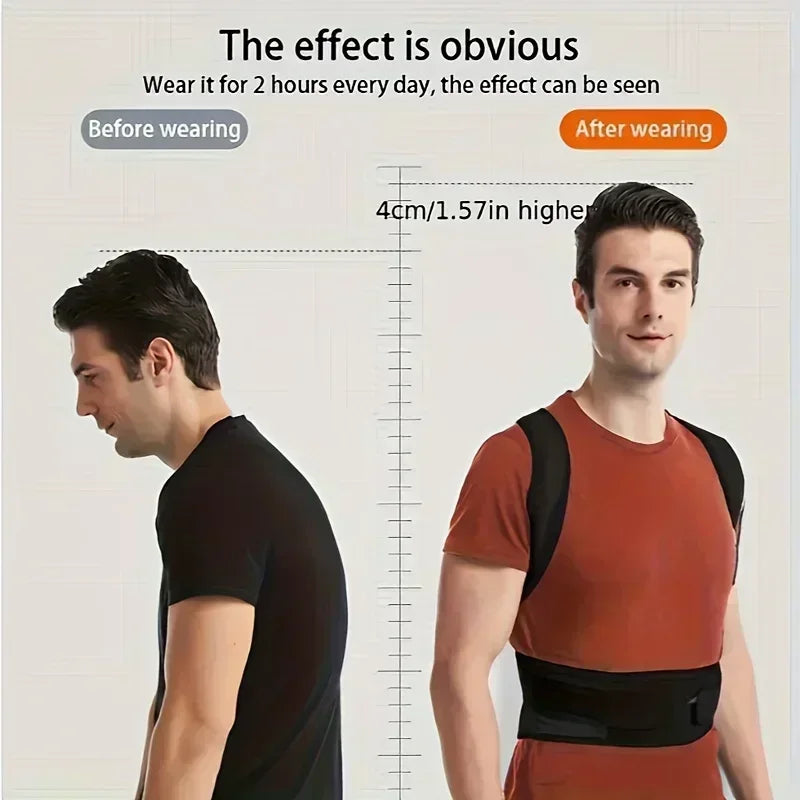 Adjustable Posture Corrector Back Brace for Men & Women
